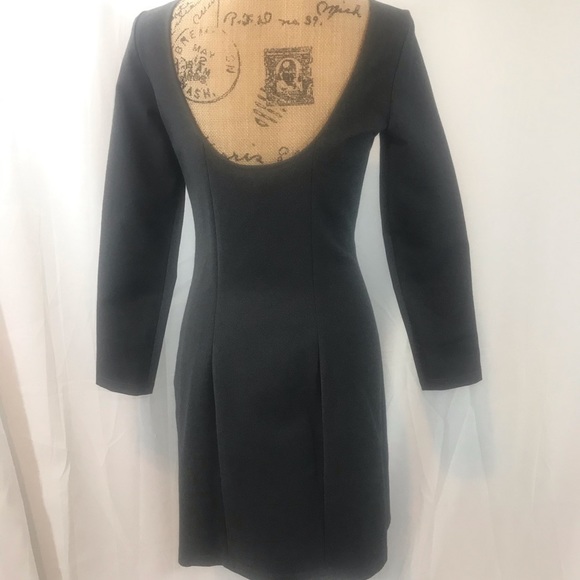 Theyskens’ theory spandex cotton dress in gray. - Picture 2 of 5